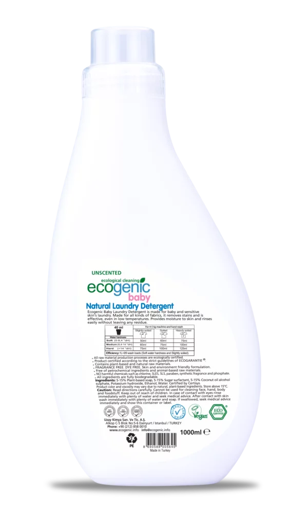 Ecogenic Baby Natural Laundry Detergent | 1000 ml